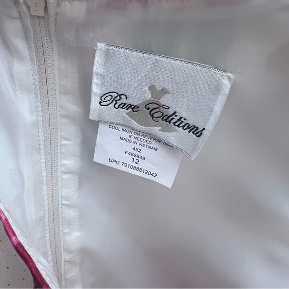 Rare Editions Girls Ivory Floral High-low hem Dress. - Picture 8 of 10